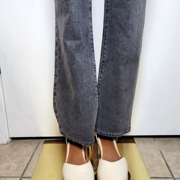 Madewell The Perfect Vintage Jeans Size 26 High Rise Straight Washed Black - Picture 3 of 10